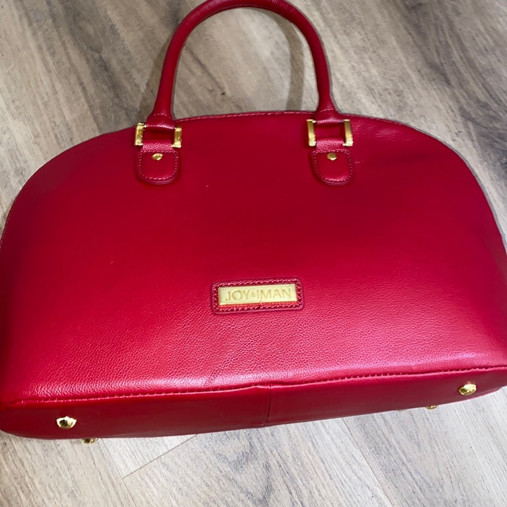Joy & Iman red bag with straps brand new
